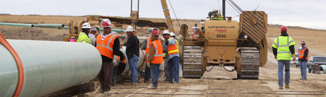 Working safely while constructing the pipeline
