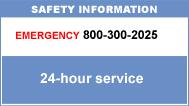 Emergency Phone Number: 800-300-2025(24-hour service)
